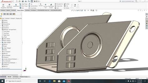 how to make sheet metal parts in solidworks|solidworks sheet metal examples.